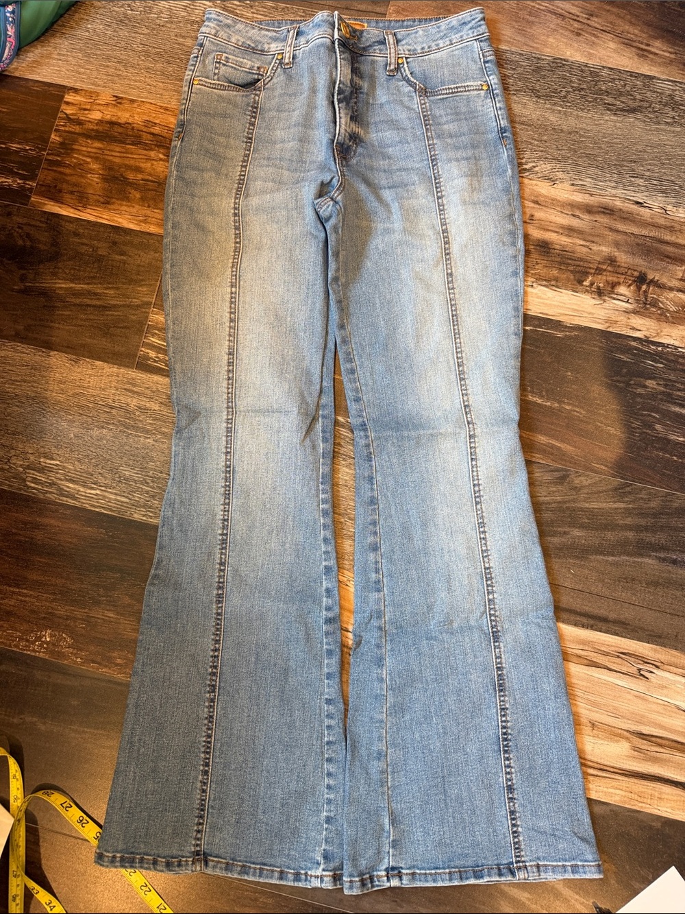 KUT from the Kloth Ana Fab Ab Super Flare Jeans High Rise Size 4